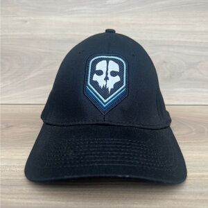 Call of Duty Ghosts Skull Activision Black Baseball Cap hat Stretch